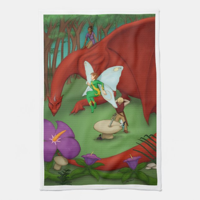 Fairy Quest Tea Towel (Vertical)