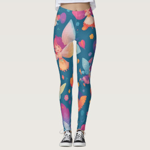 Fairy Rainbow Colorful Personalized Pattern Leggings