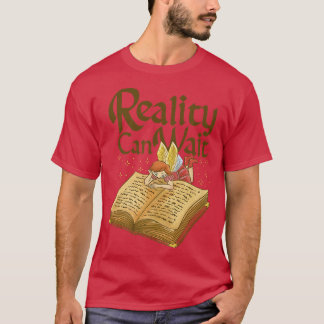 Fairy Reading Fantasy Book Fairytale FairiesT-Shir T-Shirt