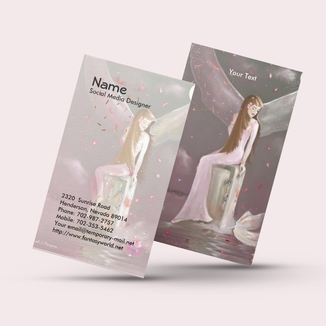 Fairy, Reflecting Business Card (Creator Uploaded)