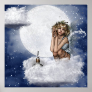 Fairy Rest on a Cloud Poster
