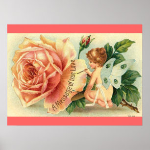 Fairy rose poster