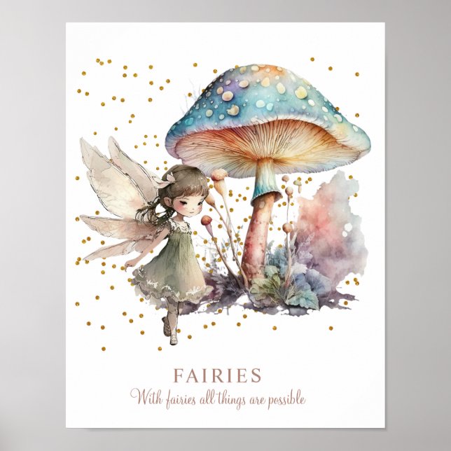 Fairy Saying Girl's Room Poster (Front)