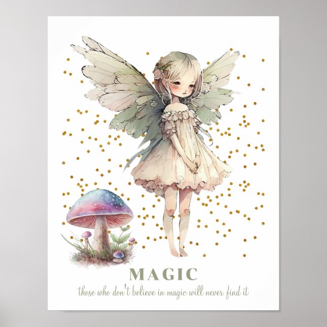 Fairy Saying Magic Girl's Room Poster (Front)