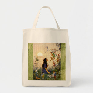 Fairy Secrets - Antique Postcard Tote