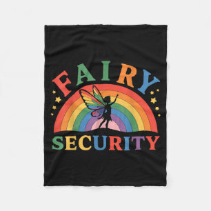 Fairy Security Birthday Halloween Rainbow Cosplay Fleece Blanket