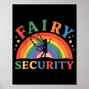 Fairy Security Birthday Halloween Rainbow Cosplay Poster