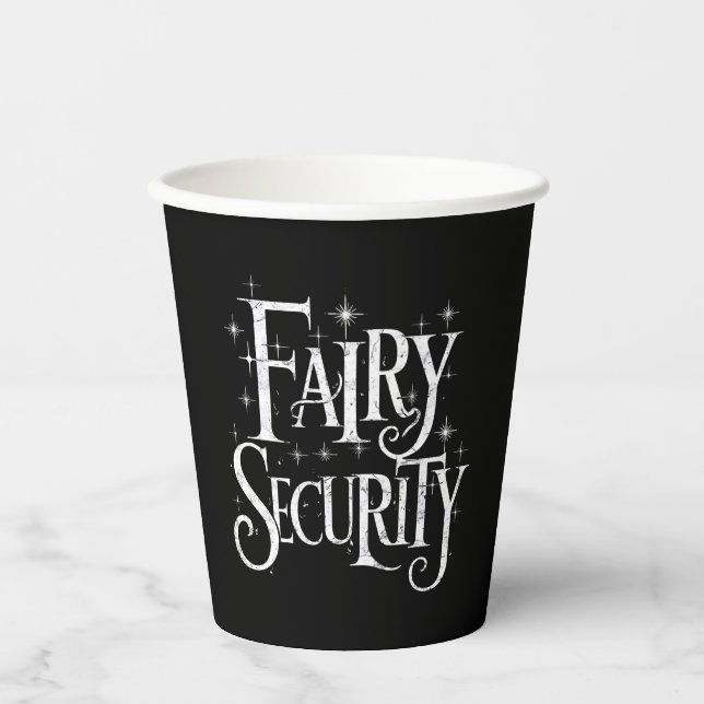 Fairy Security Funny Halloween Costume  Paper Cups (Front)