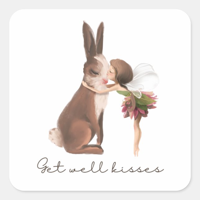 Fairy Sending Kisses Sticker  (Front)