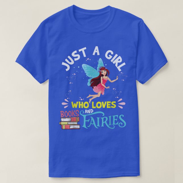 Fairy shirt for Girl Just a Girl Who Loves Books a (Design Front)