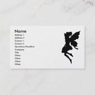 Fairy Silhouette Pose 23 Business Card