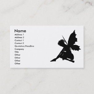 Fairy Silhouette Pose 30 Business Card