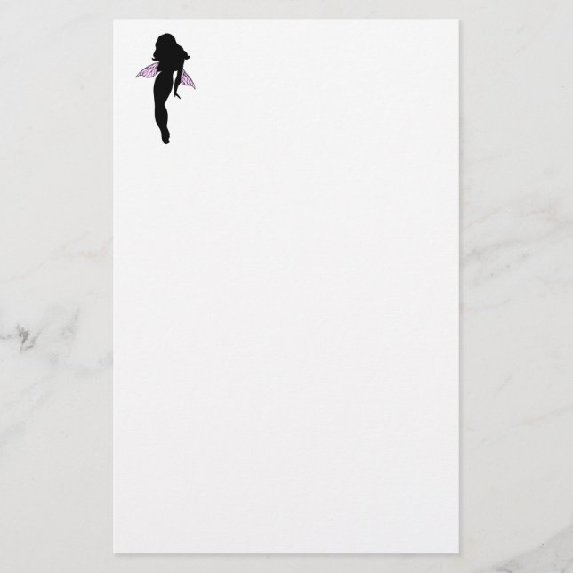 Fairy Silhouette Stationery (Front)