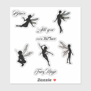 Fairy silhouette stickers