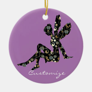 Fairy Silhouette Thunder_Cove Ceramic Tree Decoration