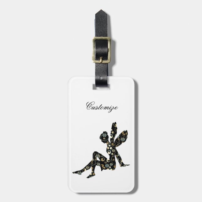 Fairy Silhouette Thunder_Cove Luggage Tag (Front Vertical)