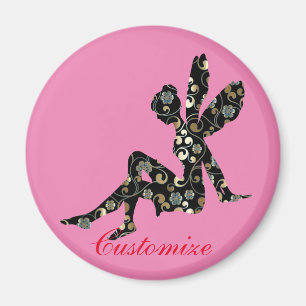 Fairy Silhouette Thunder_Cove Magnet