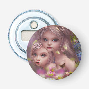 Fairy Sisters Amoungst the Flowers in the Forest Bottle Opener
