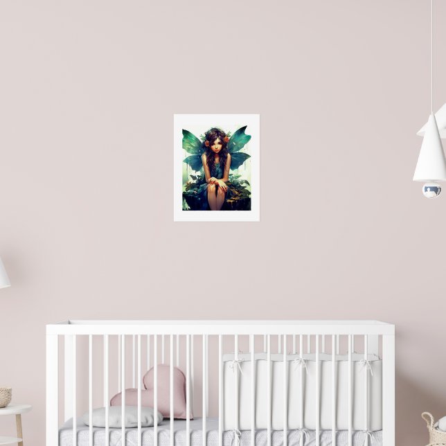 Fairy Sitting In The Rain Poster (Nursery 2)