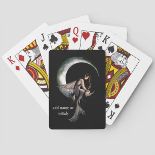 Fairy Sitting on the Moon Playing Cards