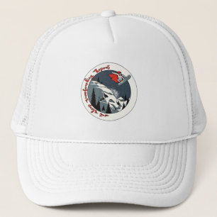 Fairy Snowborder ; Eat Sleep Snowboarding Repeat Trucker Hat