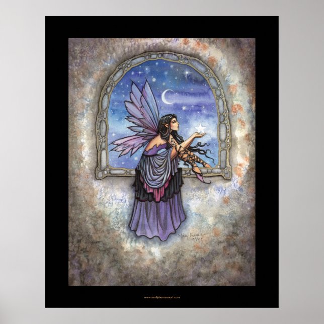 Fairy Star Moon Poster by Molly Harrison (Front)