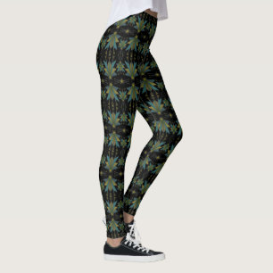 Fairy Stars Black Leggings