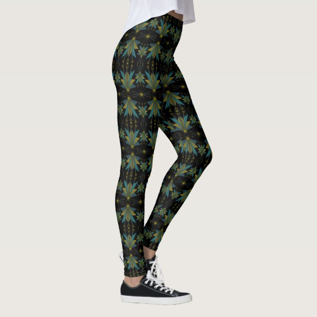Fairy Stars Black Leggings (Right)