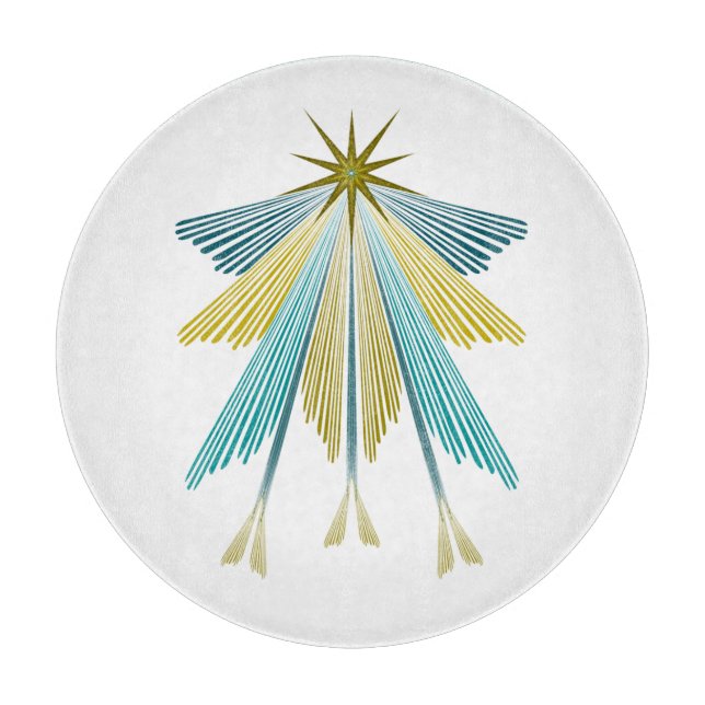 Fairy Stars Glass Cutting Board (Front)