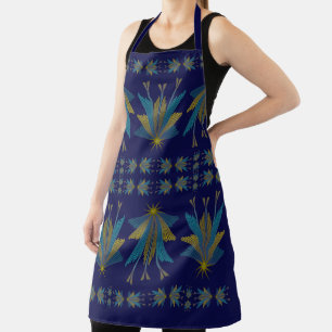 Fairy Stars Navy Large Apron