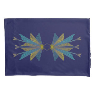 Fairy Stars Navy Standard Pillowcases