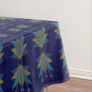 Fairy Stars Navy Tablecloth 60x84