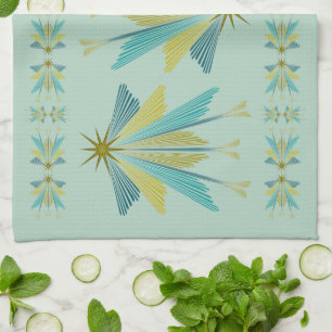 Fairy Stars Pistachio Kitchen Towel