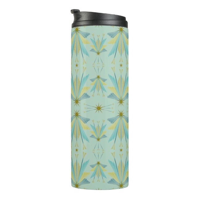 Fairy Stars Pistachio Thermal Travel Tumbler (Rotated Right)
