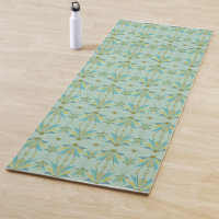 Fairy Stars Pistachio Yoga Mat
