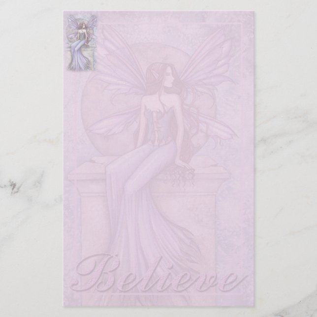 Fairy Stationary 'Believe' by Molly Harrison Stationery (Front)