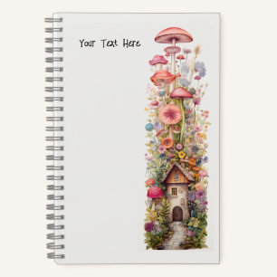 Fairy Stories Mushroom Flowers Notebook