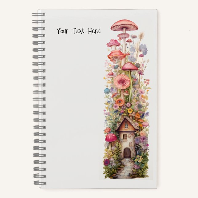 Fairy Stories Mushroom Flowers Notebook (Front)