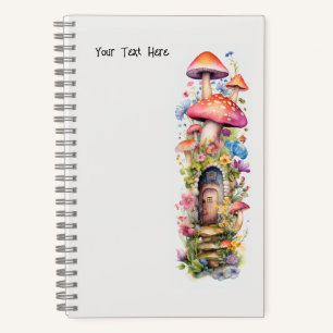 Fairy Stories Mushroom Flowers Notebook