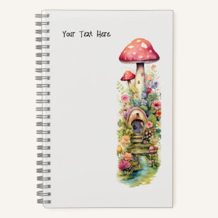 Fairy Stories Mushroom Flowers Notebook