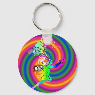 fairy swirl key ring
