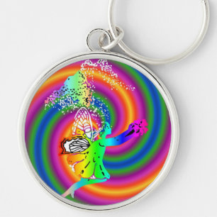 fairy swirl key ring