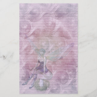 Fairy Swirl stationery-optional lines Stationery