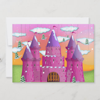 fairy-tail castle Rainbow Invitation
