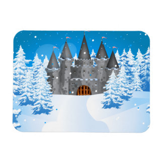fairy-tail castle Winter Magnet