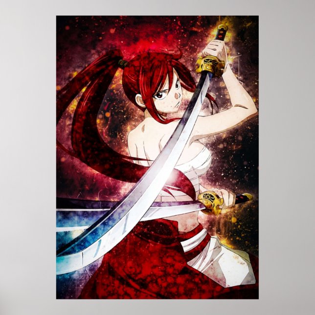 Fairy Tail Erza Scarlet Poster (Front)