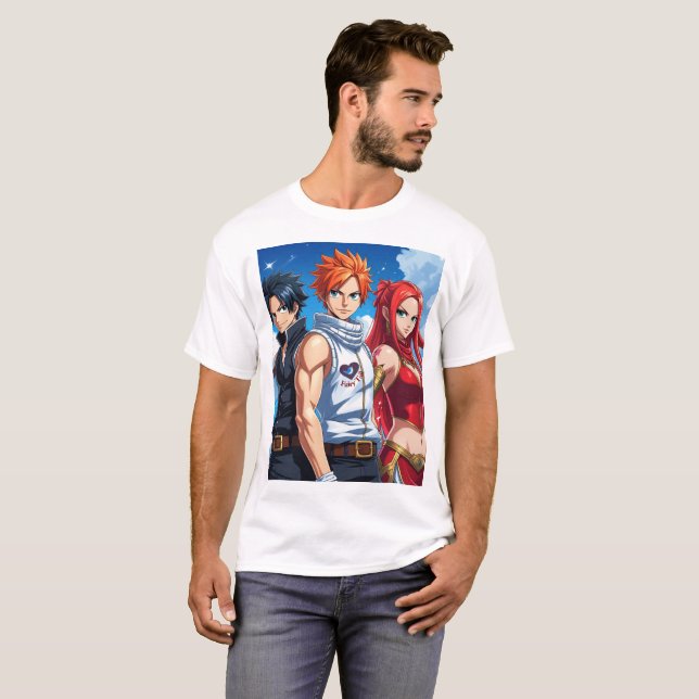 Fairy Tail Men  T-Shirt (Front Full)
