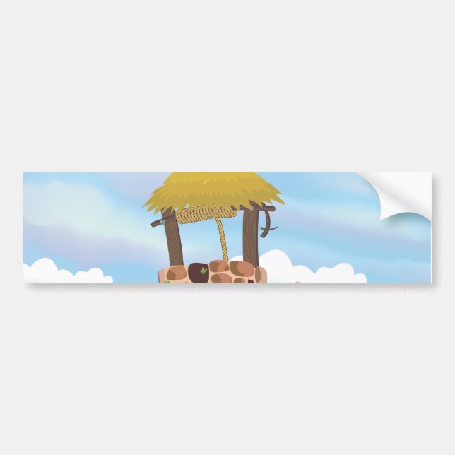 Fairy Tail Well Wishing Well Bumper Sticker (Front)