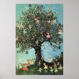 Fairy Tale Art Print Enchanted Forest Dance