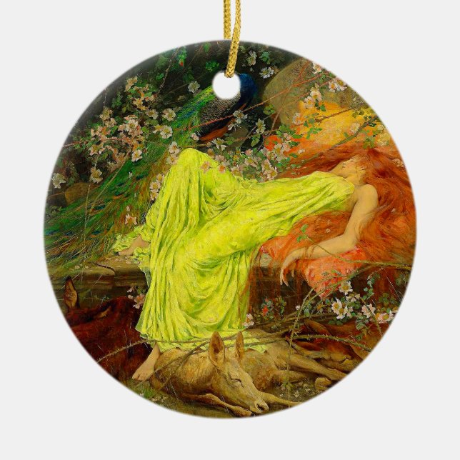 Fairy Tale Arthur Wardle Ceramic Tree Decoration (Front)